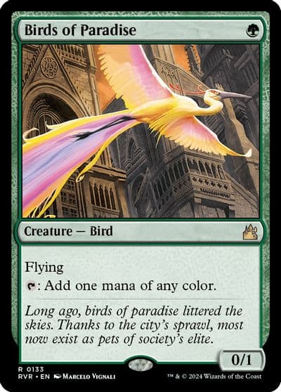 Birds of Paradise Ravnica Remastered Magic card