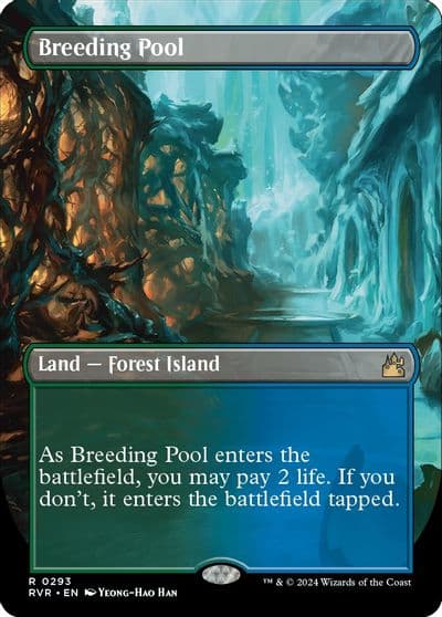 Breeding Pool Borderless Ravnica Remastered Magic card