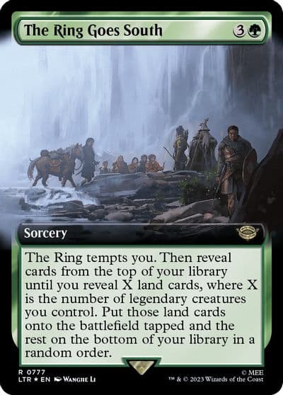 The Ring Goes South Extended Art Surge Foil Universes Beyond: The Lord of the Rings: Tales of Middle-earth Magic card