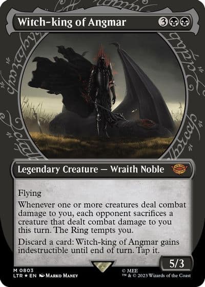 Witch king of Angmar Showcase Surge Foil Universes Beyond: The Lord of the Rings: Tales of Middle-earth Magic card