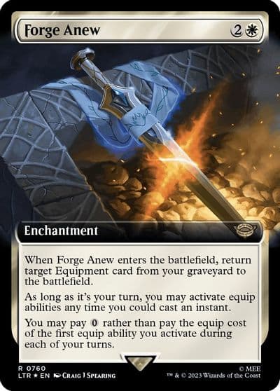 Forge Anew Extended Art Surge Foil Universes Beyond: The Lord of the Rings: Tales of Middle-earth Magic card
