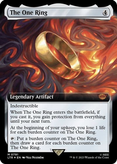 The One Ring Extended Art Surge Foil Universes Beyond: The Lord of the Rings: Tales of Middle-earth Magic card