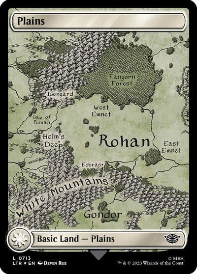 Plains 0713 Surge Foil Universes Beyond: The Lord of the Rings: Tales of Middle-earth Magic card