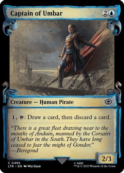 Captain of Umbar Showcase Scrolls Universes Beyond: The Lord of the Rings: Tales of Middle-earth Magic card