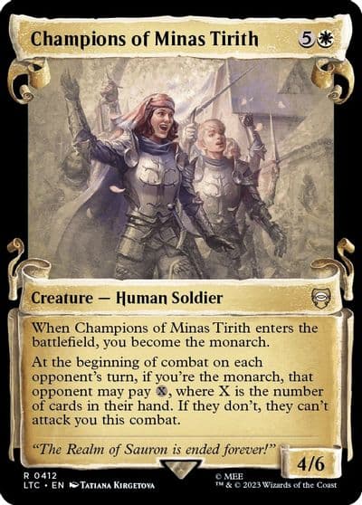 Champions of Minas Tirith Showcase Scrolls Commander: The Lord of the Rings: Tales of Middle-earth Magic card