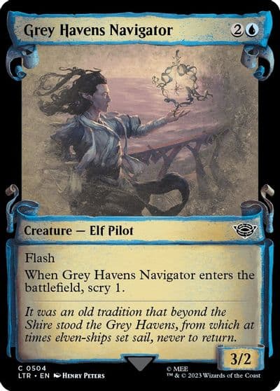 Grey Havens Navigator Showcase Scrolls Universes Beyond: The Lord of the Rings: Tales of Middle-earth Magic card