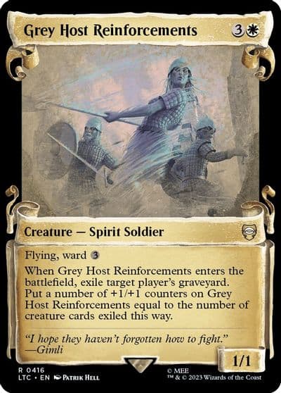 Grey Host Reinforcements Showcase Scrolls Commander: The Lord of the Rings: Tales of Middle-earth Magic card