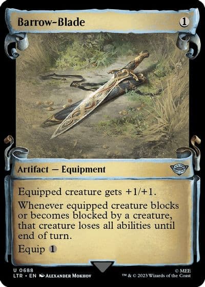 Barrow Blade Showcase Scrolls Universes Beyond: The Lord of the Rings: Tales of Middle-earth Magic card