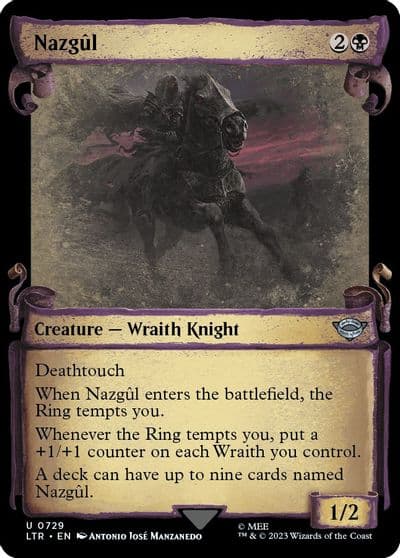 Nazgul 0729 Showcase Scrolls Universes Beyond: The Lord of the Rings: Tales of Middle-earth Magic card