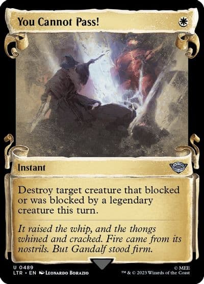 You Cannot Pass Showcase Scrolls Universes Beyond: The Lord of the Rings: Tales of Middle-earth Magic card