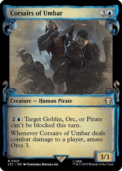 Corsairs of Umbar Showcase Scrolls Commander: The Lord of the Rings: Tales of Middle-earth Magic card