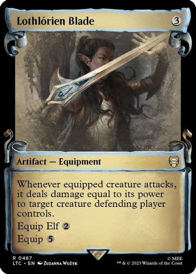 Lothlorien Blade Showcase Scrolls Commander: The Lord of the Rings: Tales of Middle-earth Magic card