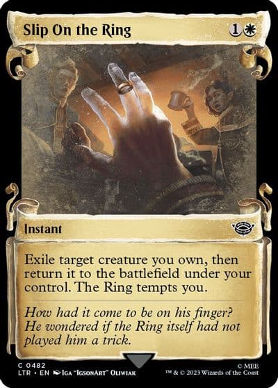 Slip on the Ring Showcase Scrolls Universes Beyond: The Lord of the Rings: Tales of Middle-earth Magic card
