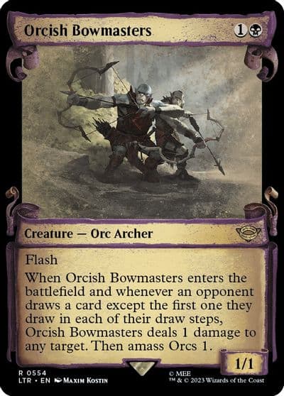 Orcish Bowmasters Showcase Scrolls Universes Beyond: The Lord of the Rings: Tales of Middle-earth Magic card