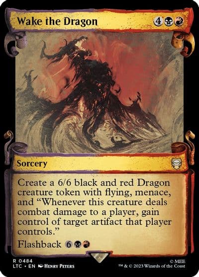 Wake the Dragon Showcase Scrolls Commander: The Lord of the Rings: Tales of Middle-earth Magic card
