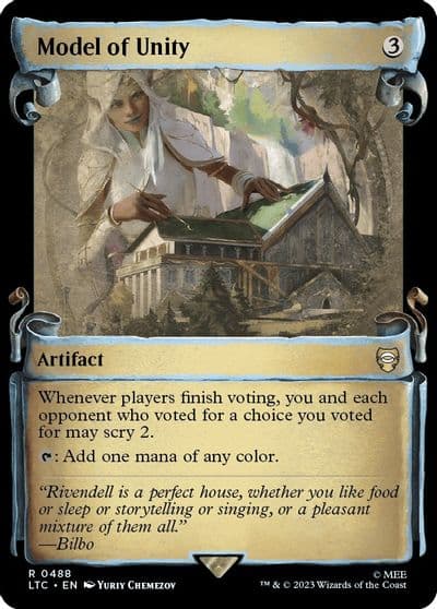 Model of Unity Showcase Scrolls Commander: The Lord of the Rings: Tales of Middle-earth Magic card