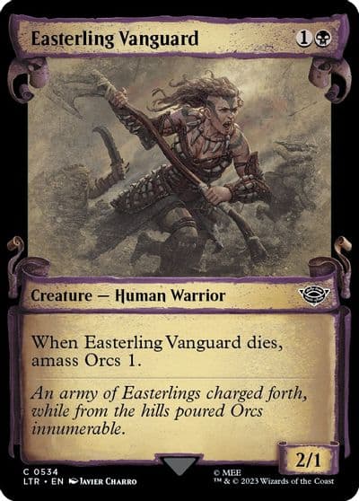 Easterling Vanguard Showcase Scrolls Universes Beyond: The Lord of the Rings: Tales of Middle-earth Magic card