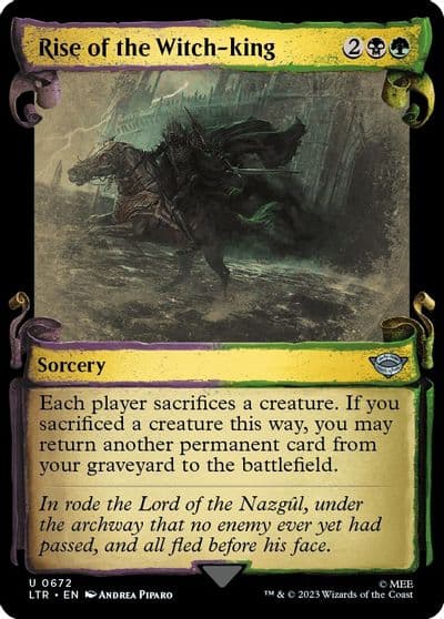 Rise of the Witch king Showcase Scrolls Universes Beyond: The Lord of the Rings: Tales of Middle-earth Magic card