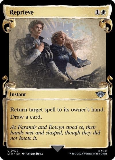 Reprieve Showcase Scrolls Universes Beyond: The Lord of the Rings: Tales of Middle-earth Magic card