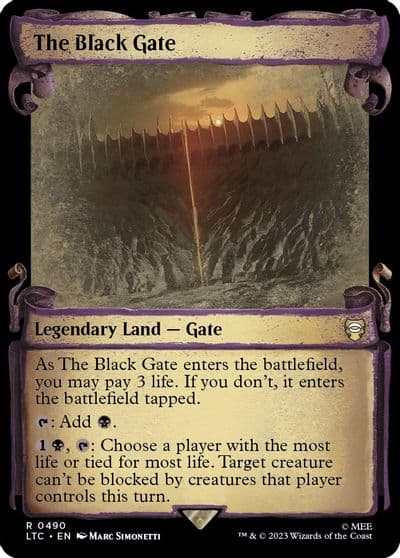 The Black Gate Showcase Scrolls Commander: The Lord of the Rings: Tales of Middle-earth Magic card