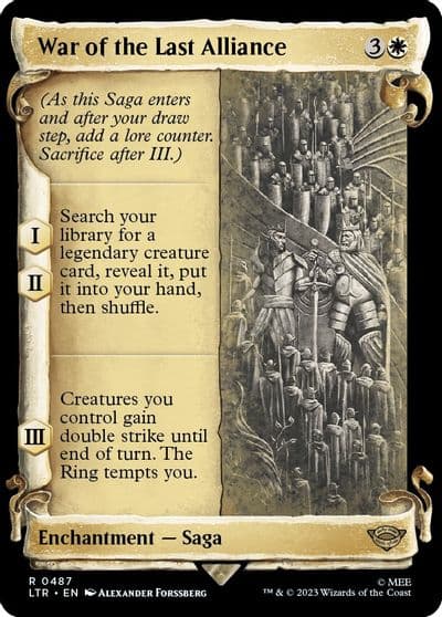 War of the Last Alliance Showcase Scrolls Universes Beyond: The Lord of the Rings: Tales of Middle-earth Magic card