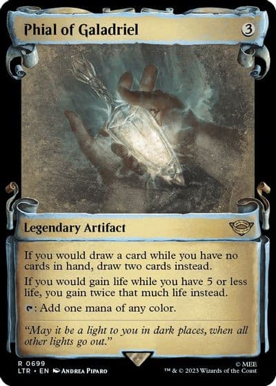 Phial of Galadriel Showcase Scrolls Universes Beyond: The Lord of the Rings: Tales of Middle-earth Magic card