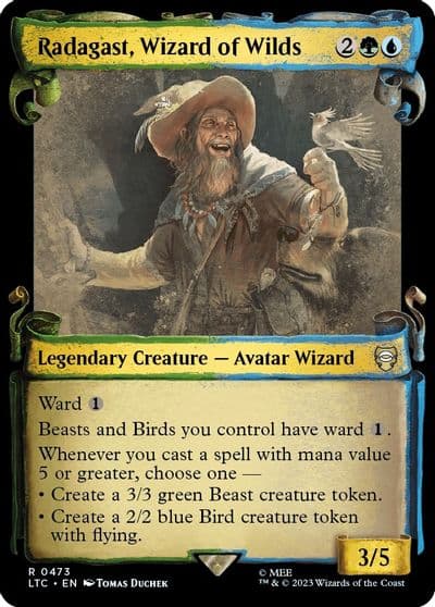 Radagast Wizard of Wilds Showcase Scrolls Commander: The Lord of the Rings: Tales of Middle-earth Magic card
