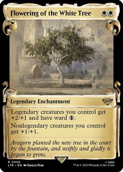 Flowering of the White Tree Showcase Scrolls Universes Beyond: The Lord of the Rings: Tales of Middle-earth Magic card