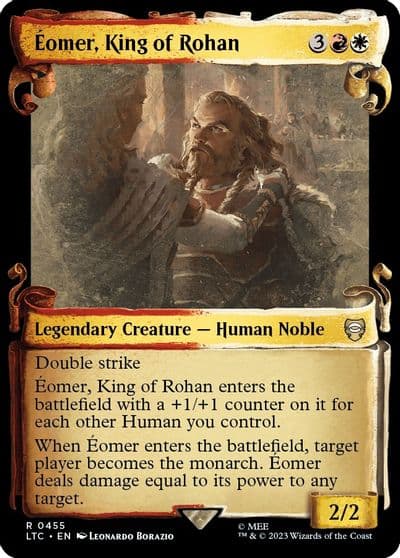 Eomer King of Rohan Showcase Scrolls Commander: The Lord of the Rings: Tales of Middle-earth Magic card