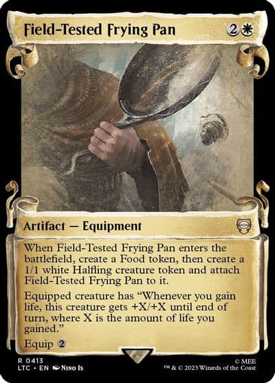 Field Tested Frying Pan Showcase Scrolls Commander: The Lord of the Rings: Tales of Middle-earth Magic card