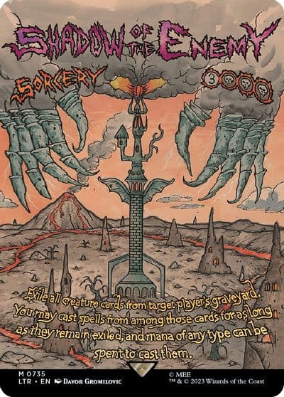 Shadow of the Enemy Borderless Poster Universes Beyond: The Lord of the Rings: Tales of Middle-earth Magic card