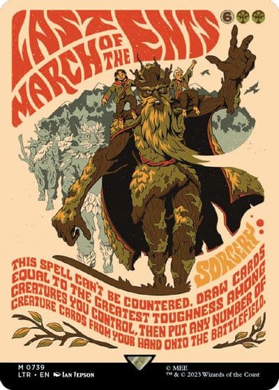 Last March of the Ents Borderless Poster Universes Beyond: The Lord of the Rings: Tales of Middle-earth Magic card