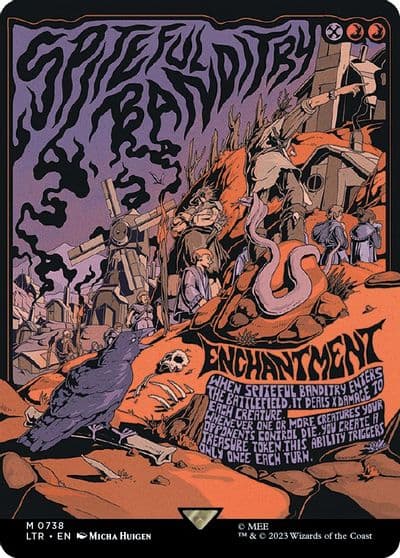 Spiteful Banditry Borderless Poster Universes Beyond: The Lord of the Rings: Tales of Middle-earth Magic card