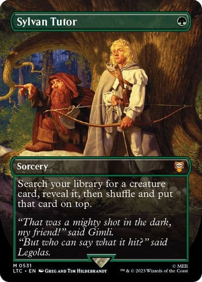 Sylvan Tutor Borderless Commander: The Lord of the Rings: Tales of Middle-earth Magic card