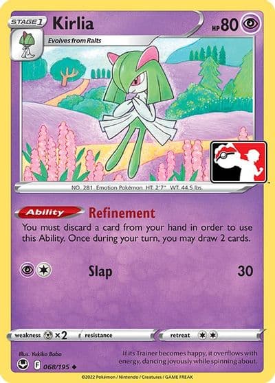 Kirlia Prize Pack Series Cards Pokemon card