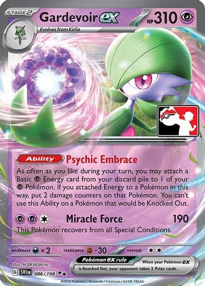 Gardevoir ex Prize Pack Series Cards Pokemon card