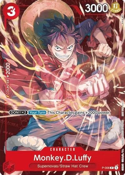 MonkeyDLuffy P 006 Retail Promo One Piece Promotion Cards One Piece card