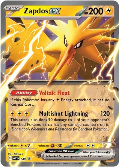 Zapdos ex - 049 SV: Scarlet & Violet Promo Cards Pokemon card