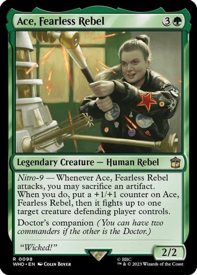 Ace Fearless Rebel Universes Beyond: Doctor Who Magic card