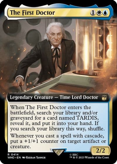 The First Doctor Extended Art Universes Beyond: Doctor Who Magic card