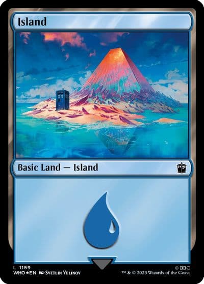 Island 1159 Surge Foil Universes Beyond: Doctor Who Magic card