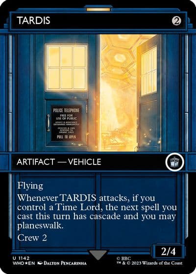 TARDIS Showcase Surge Foil Universes Beyond: Doctor Who Magic card