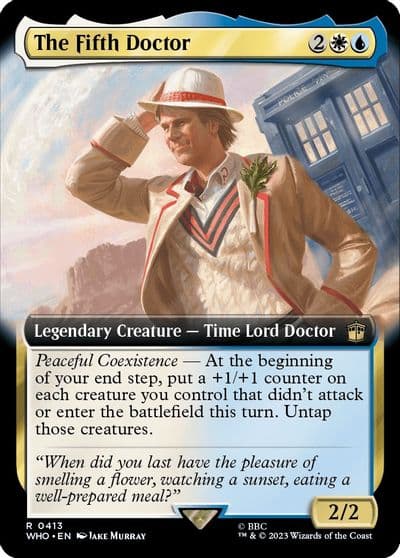 The Fifth Doctor Extended Art Universes Beyond: Doctor Who Magic card