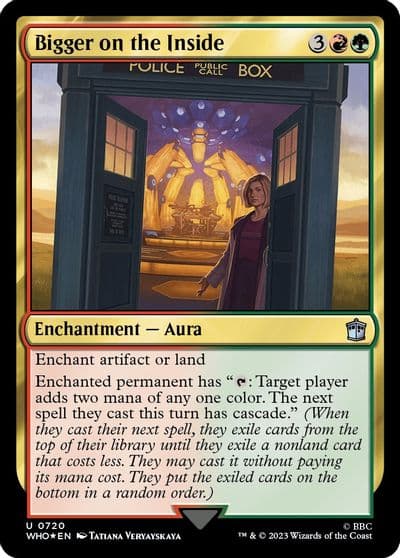 Bigger on the Inside Surge Foil Universes Beyond: Doctor Who Magic card