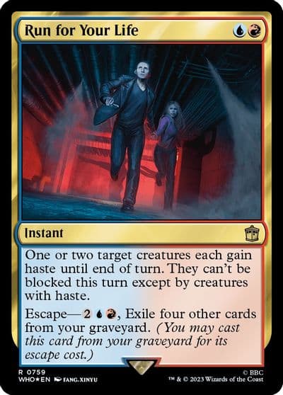 Run for Your Life Surge Foil Universes Beyond: Doctor Who Magic card