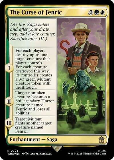 The Curse of Fenric Surge Foil Universes Beyond: Doctor Who Magic card
