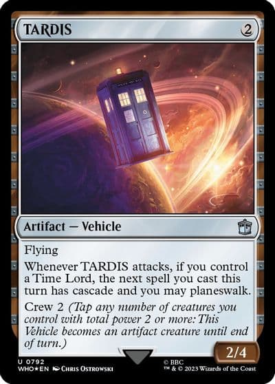 TARDIS Surge Foil Universes Beyond: Doctor Who Magic card