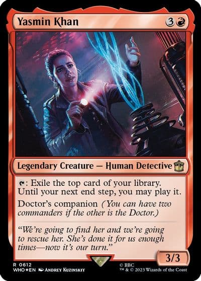 Yasmin Khan Surge Foil Universes Beyond: Doctor Who Magic card