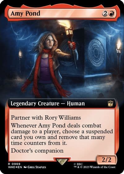 Amy Pond Extended Art Surge Foil Universes Beyond: Doctor Who Magic card
