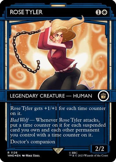 Rose Tyler Showcase Surge Foil Universes Beyond: Doctor Who Magic card